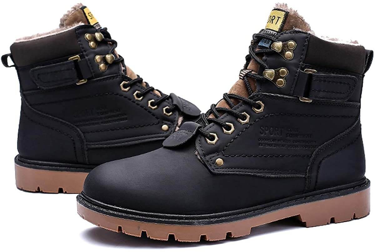 Fur Mens Winter Desert Boots - Image 9