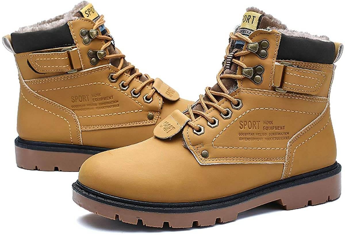 Fur Mens Winter Desert Boots - Image 2
