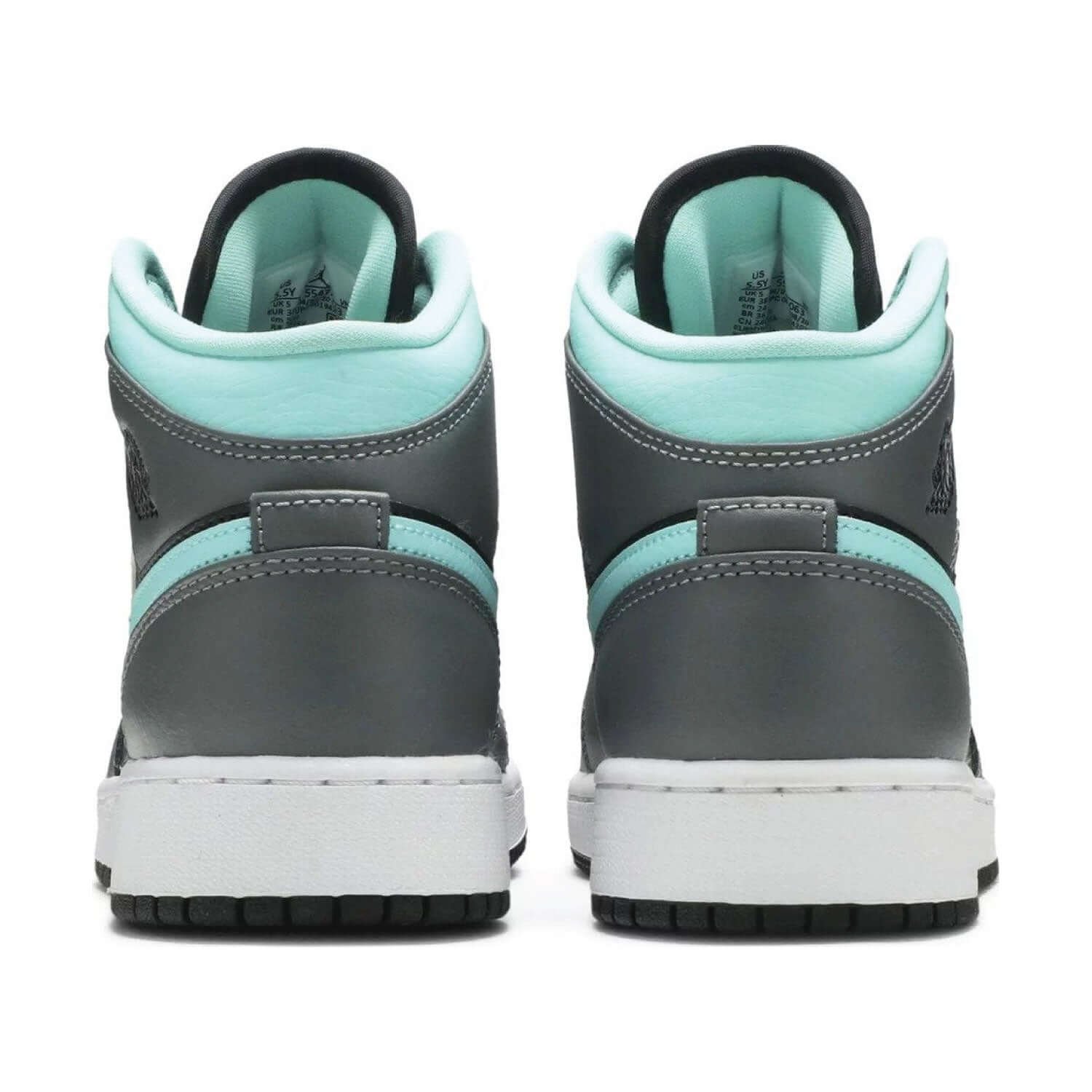 Air Jordan 1 Mid GS 'Grey Aqua' - Image 8