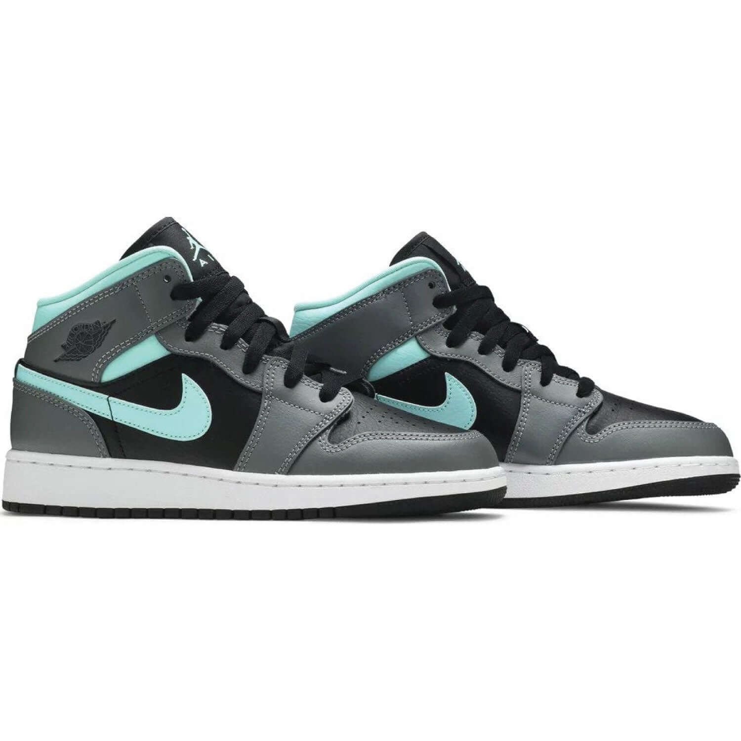 Air Jordan 1 Mid GS 'Grey Aqua' - Image 4