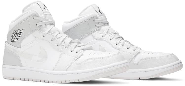 Air Jordan 1 Mid Grey Camo - Image 4
